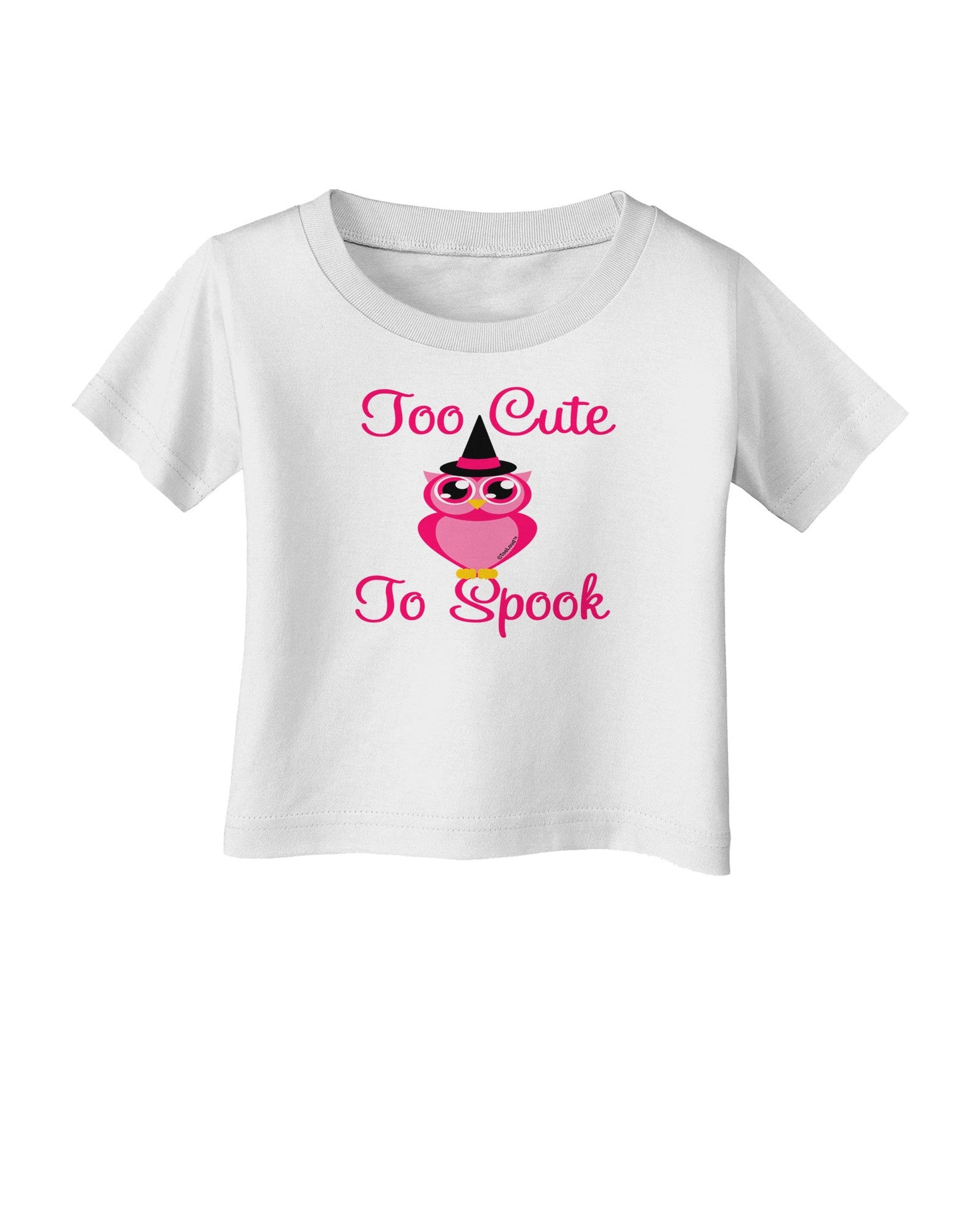 Owl Too Cute Pink Infant T-Shirt-Infant T-Shirt-TooLoud-White-06-Months-Davson Sales