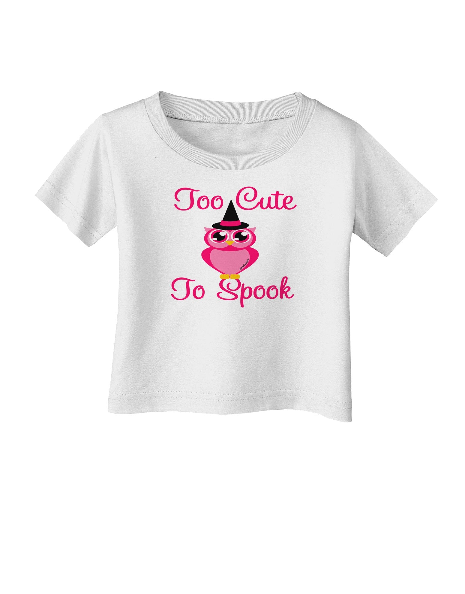 Owl Too Cute Pink Infant T-Shirt-Infant T-Shirt-TooLoud-White-06-Months-Davson Sales