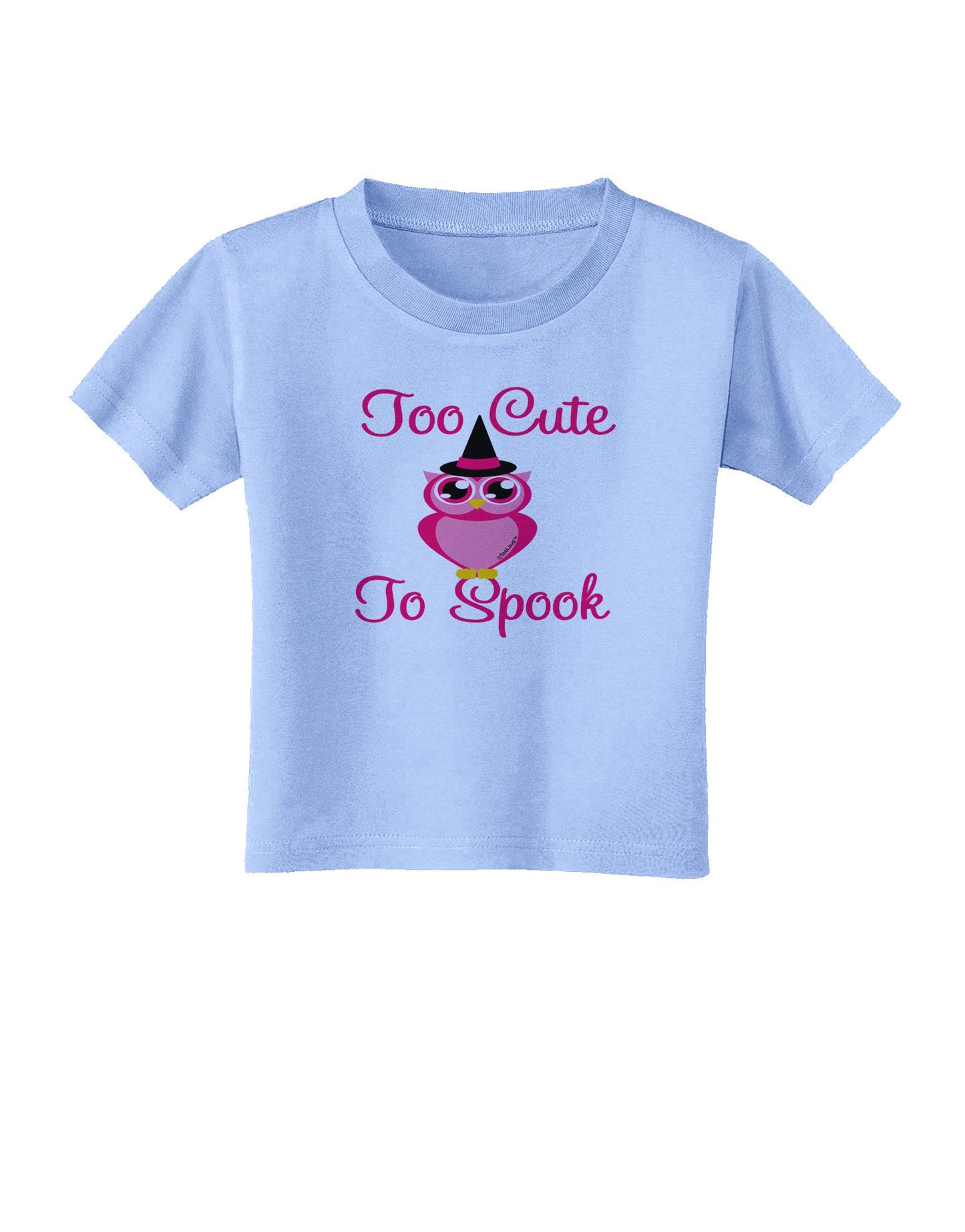 Owl Too Cute Pink Toddler T-Shirt-Toddler T-Shirt-TooLoud-Aquatic-Blue-2T-Davson Sales