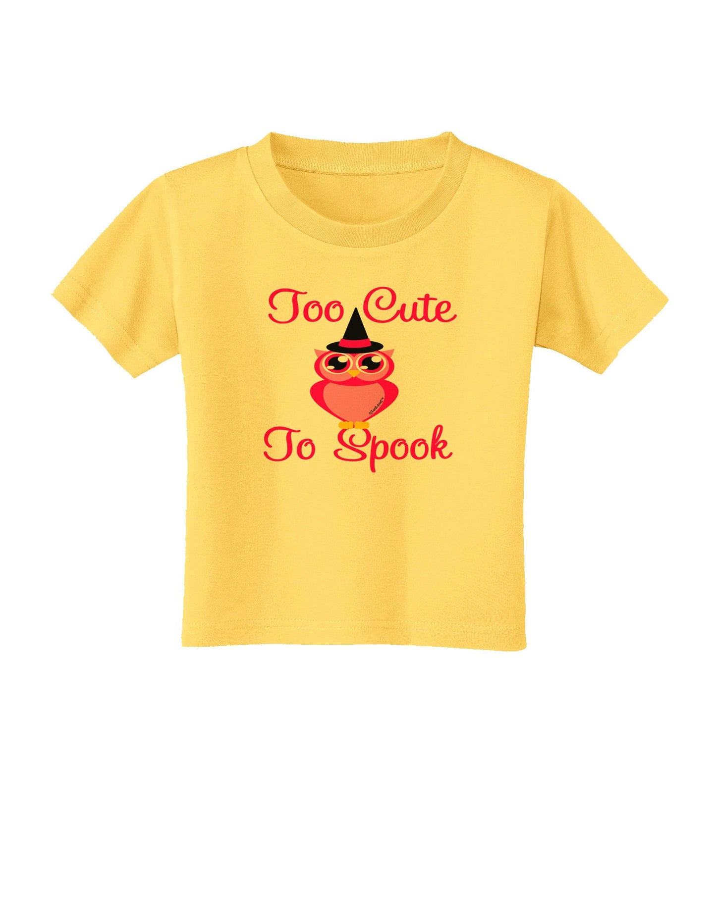 Owl Too Cute Pink Toddler T-Shirt-Toddler T-Shirt-TooLoud-Yellow-2T-Davson Sales