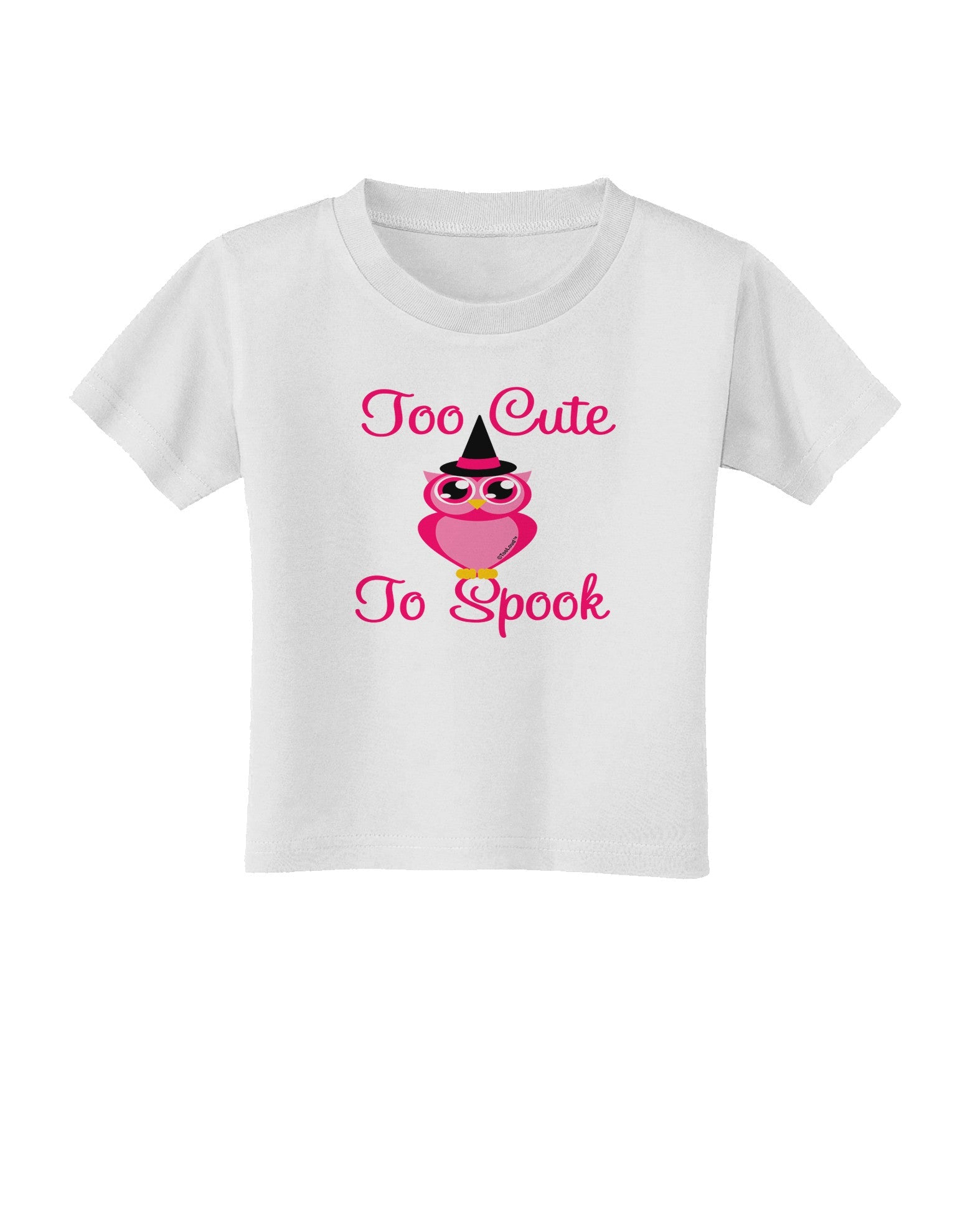 Owl Too Cute Pink Toddler T-Shirt-Toddler T-Shirt-TooLoud-White-2T-Davson Sales