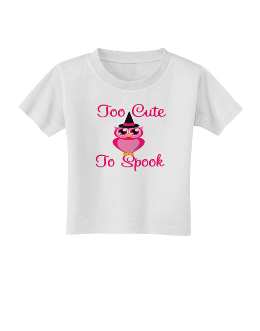 Owl Too Cute Pink Toddler T-Shirt-Toddler T-Shirt-TooLoud-White-2T-Davson Sales