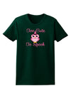 Owl Too Cute Pink Womens Dark T-Shirt-TooLoud-Forest-Green-Small-Davson Sales