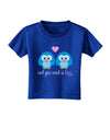 Owl You Need Is Love - Blue Owls Toddler T-Shirt Dark by TooLoud-Toddler T-Shirt-TooLoud-Red-2T-Davson Sales