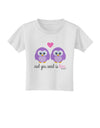 Owl You Need Is Love - Purple Owls Toddler T-Shirt by TooLoud-Toddler T-Shirt-TooLoud-White-2T-Davson Sales