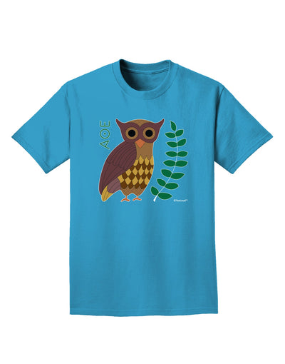 Owl of Athena Adult Dark T-Shirt by TooLoud-Mens T-Shirt-TooLoud-Turquoise-Small-Davson Sales