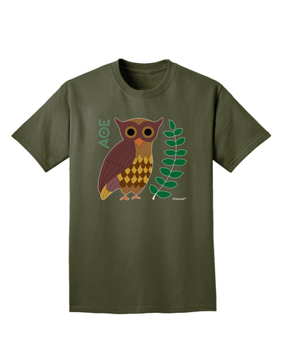 Owl of Athena Adult Dark T-Shirt by TooLoud-Mens T-Shirt-TooLoud-Military-Green-Small-Davson Sales