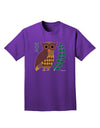 Owl of Athena Adult Dark T-Shirt by TooLoud-Mens T-Shirt-TooLoud-Purple-Small-Davson Sales