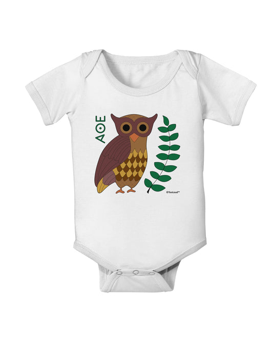 Owl of Athena Baby Romper Bodysuit by TooLoud-Baby Romper-TooLoud-White-06-Months-Davson Sales