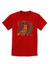 Owl of Athena Childrens Dark T-Shirt by TooLoud-Childrens T-Shirt-TooLoud-Red-X-Small-Davson Sales