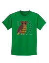 Owl of Athena Childrens Dark T-Shirt by TooLoud-Childrens T-Shirt-TooLoud-Kelly-Green-X-Small-Davson Sales