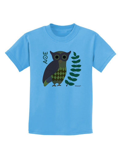 Owl of Athena Childrens T-Shirt by TooLoud-Childrens T-Shirt-TooLoud-Aquatic-Blue-X-Small-Davson Sales