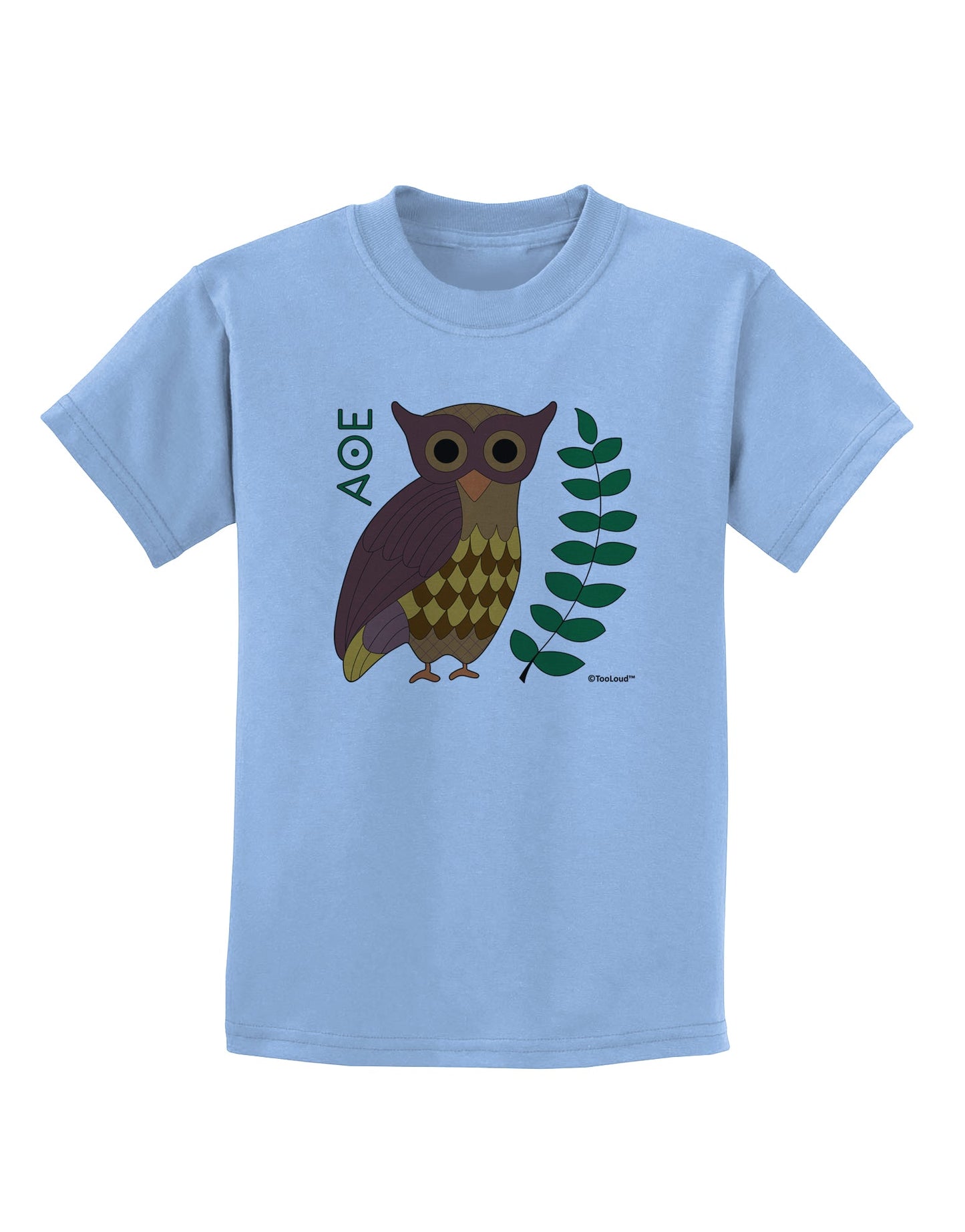 Owl of Athena Childrens T-Shirt by TooLoud-Childrens T-Shirt-TooLoud-Light-Blue-X-Small-Davson Sales
