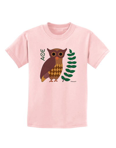 Owl of Athena Childrens T-Shirt by TooLoud-Childrens T-Shirt-TooLoud-PalePink-X-Small-Davson Sales