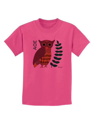 Owl of Athena Childrens T-Shirt by TooLoud-Childrens T-Shirt-TooLoud-Sangria-X-Small-Davson Sales