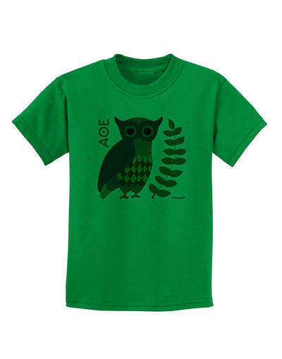 Owl of Athena Childrens T-Shirt by TooLoud-Childrens T-Shirt-TooLoud-Kelly-Green-X-Small-Davson Sales