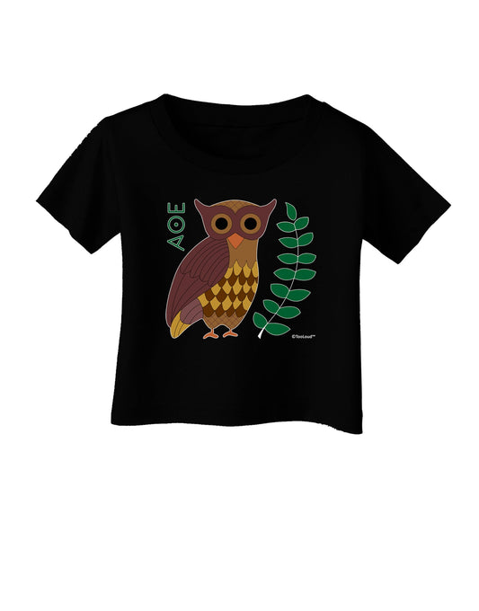 Owl of Athena Infant T-Shirt Dark by TooLoud-Infant T-Shirt-TooLoud-Black-06-Months-Davson Sales