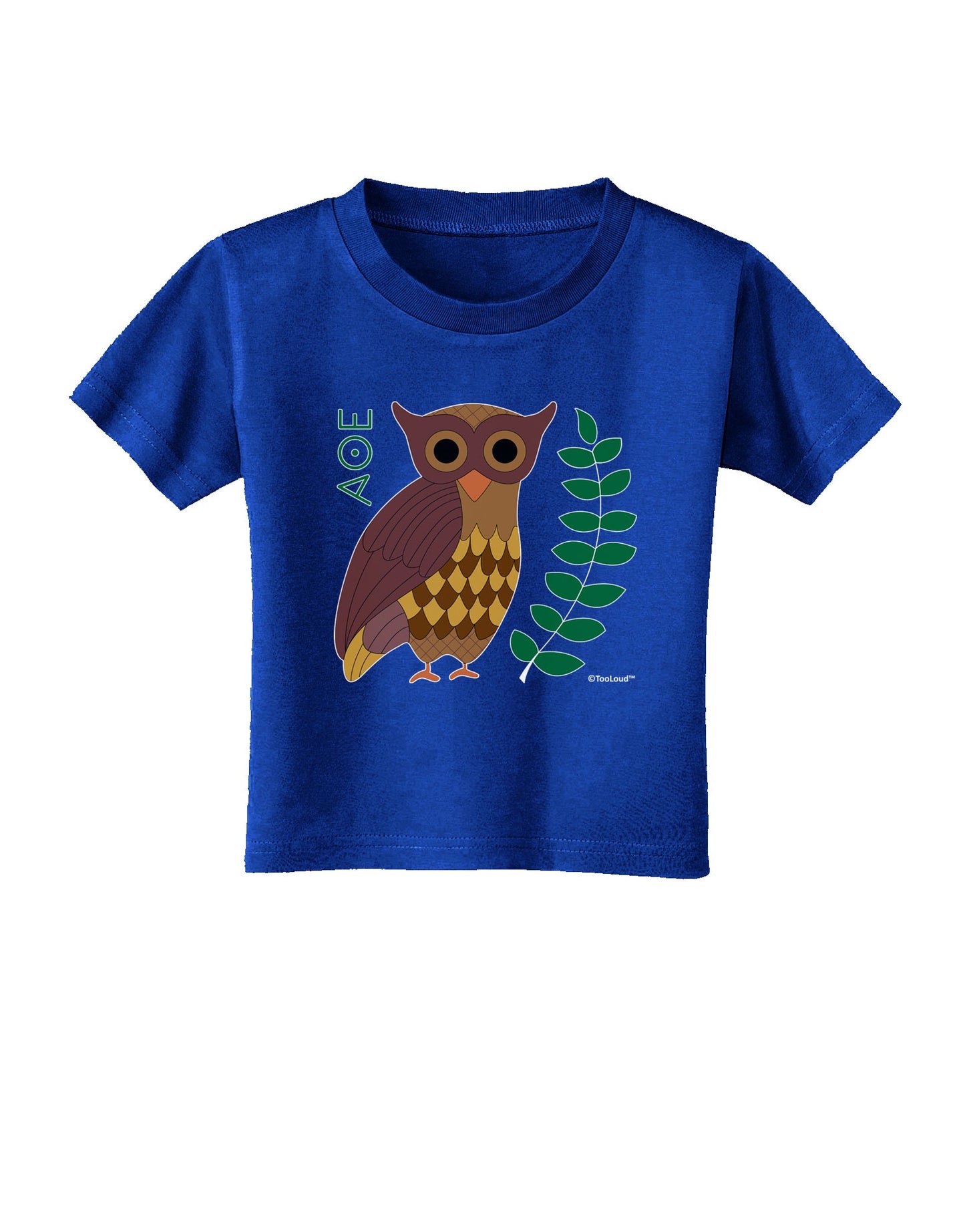 Owl of Athena Toddler T-Shirt Dark by TooLoud-Toddler T-Shirt-TooLoud-Red-2T-Davson Sales