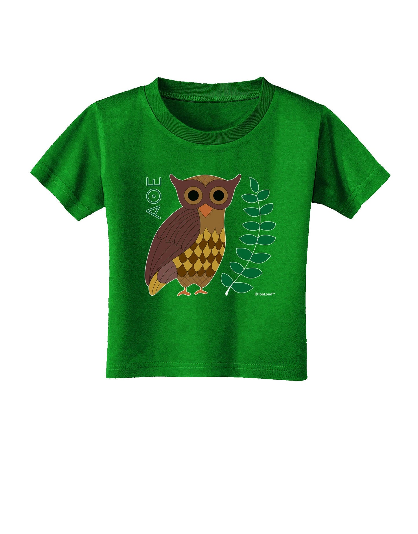 Owl of Athena Toddler T-Shirt Dark by TooLoud-Toddler T-Shirt-TooLoud-Royal-Blue-2T-Davson Sales