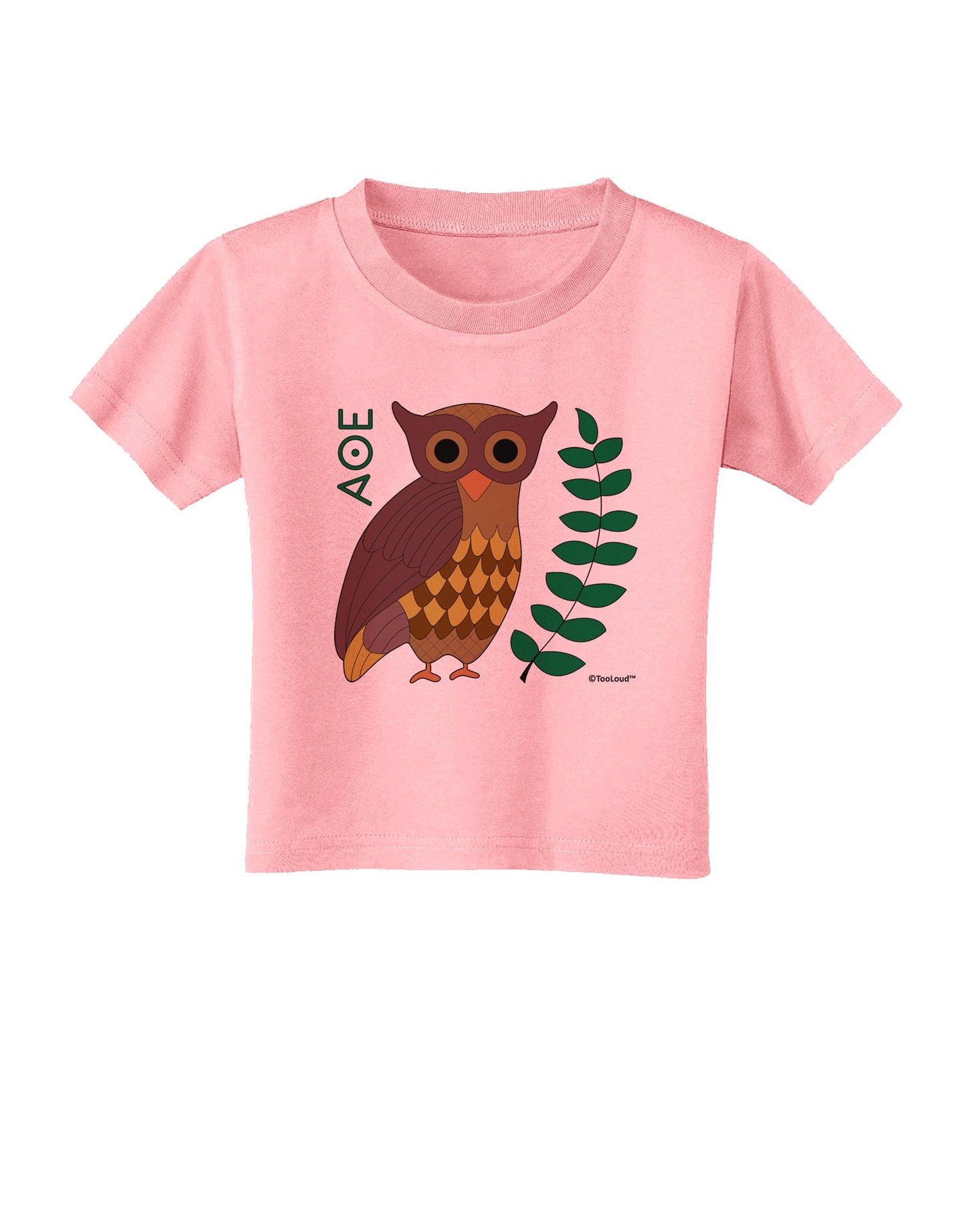 Owl of Athena Toddler T-Shirt by TooLoud-Toddler T-Shirt-TooLoud-Candy-Pink-2T-Davson Sales