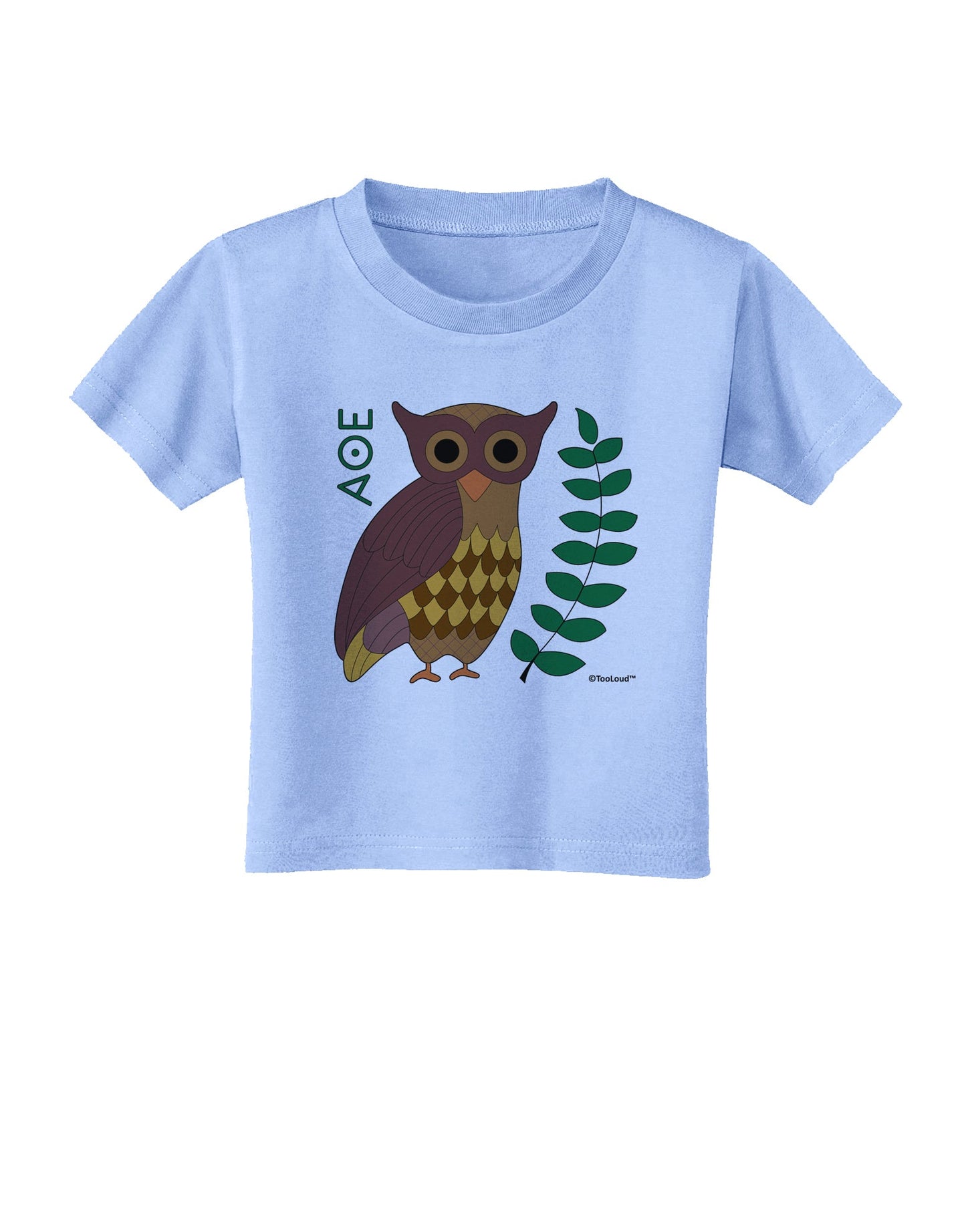 Owl of Athena Toddler T-Shirt by TooLoud-Toddler T-Shirt-TooLoud-Aquatic-Blue-2T-Davson Sales