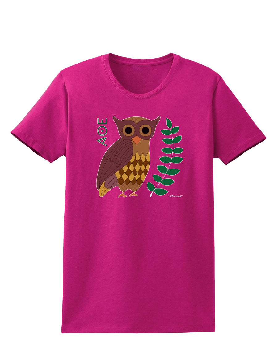 Owl of Athena Womens Dark T-Shirt by TooLoud-Womens T-Shirt-TooLoud-Black-X-Small-Davson Sales