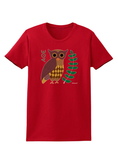 Owl of Athena Womens Dark T-Shirt by TooLoud-Womens T-Shirt-TooLoud-Red-X-Small-Davson Sales