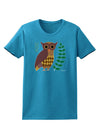 Owl of Athena Womens Dark T-Shirt by TooLoud-Womens T-Shirt-TooLoud-Turquoise-X-Small-Davson Sales