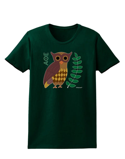 Owl of Athena Womens Dark T-Shirt by TooLoud-Womens T-Shirt-TooLoud-Forest-Green-Small-Davson Sales