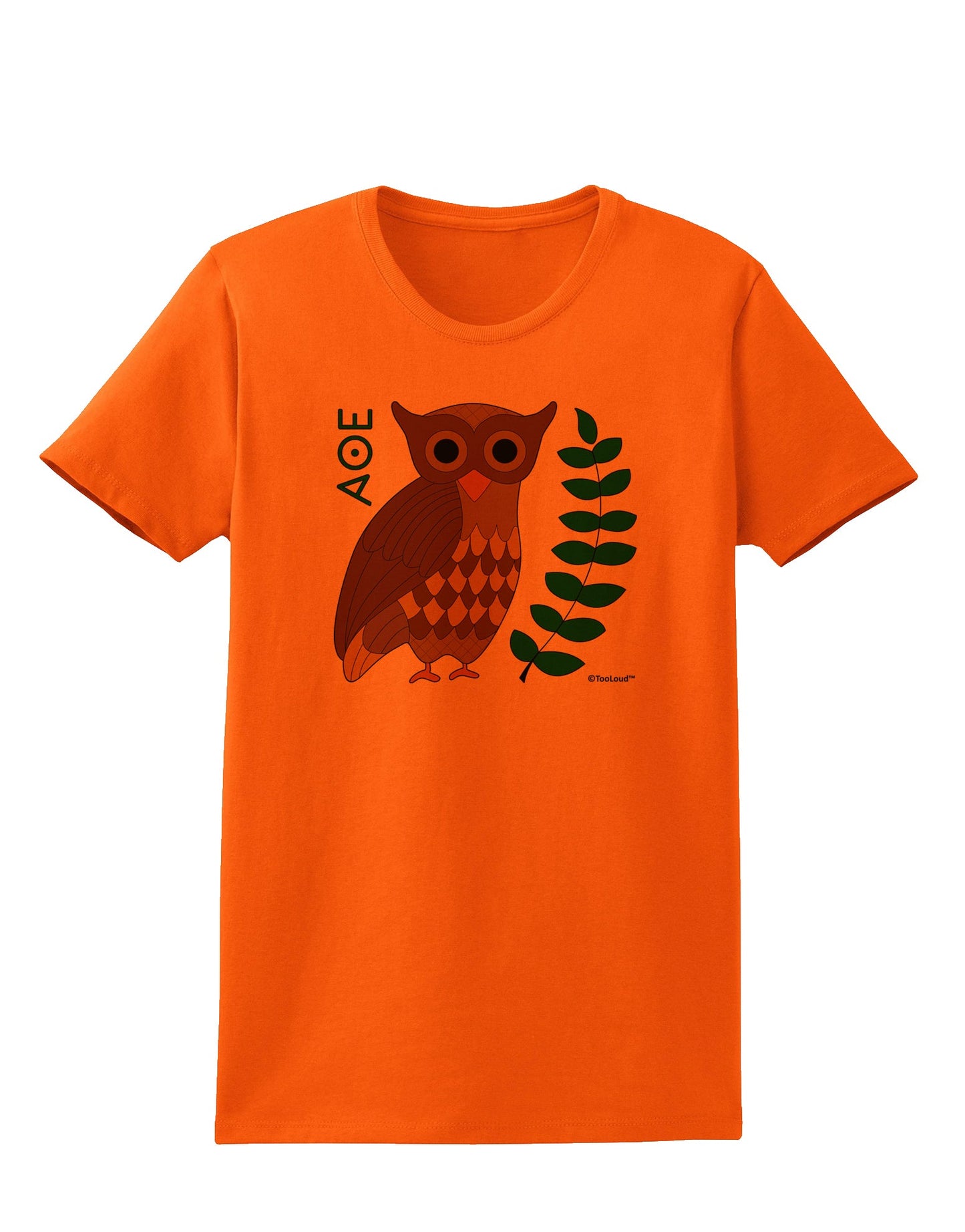 Owl of Athena Womens T-Shirt by TooLoud-Womens T-Shirt-TooLoud-Orange-X-Small-Davson Sales