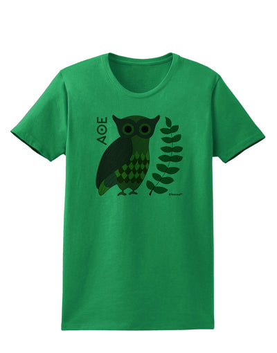 Owl of Athena Womens T-Shirt by TooLoud-Womens T-Shirt-TooLoud-Kelly-Green-X-Small-Davson Sales