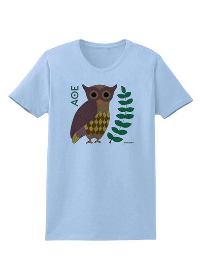 Owl of Athena Womens T-Shirt by TooLoud-Womens T-Shirt-TooLoud-Light-Blue-X-Small-Davson Sales