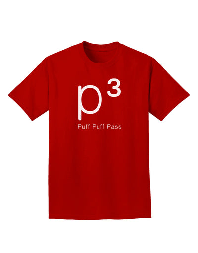 P� - Puff Puff Pass - Smoking Etiquette Adult Dark T-Shirt-Mens T-Shirt-TooLoud-Red-Small-Davson Sales