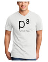 P� - Puff Puff Pass - Smoking Etiquette Adult V-Neck T-shirt-Mens V-Neck T-Shirt-TooLoud-White-Small-Davson Sales