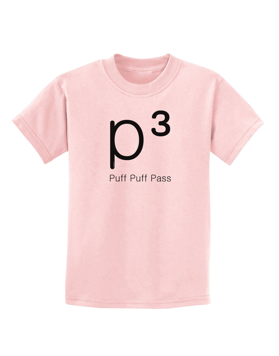 P� - Puff Puff Pass - Smoking Etiquette Childrens T-Shirt-Childrens T-Shirt-TooLoud-White-X-Small-Davson Sales