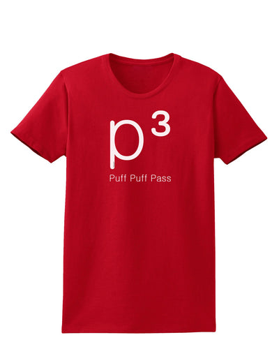 P� - Puff Puff Pass - Smoking Etiquette Womens Dark T-Shirt-Womens T-Shirt-TooLoud-Red-X-Small-Davson Sales