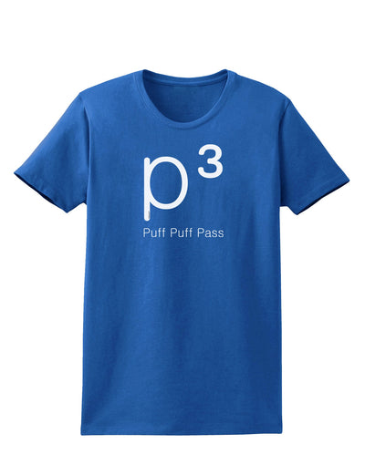 P� - Puff Puff Pass - Smoking Etiquette Womens Dark T-Shirt-Womens T-Shirt-TooLoud-Royal-Blue-X-Small-Davson Sales