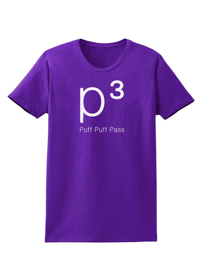 P� - Puff Puff Pass - Smoking Etiquette Womens Dark T-Shirt-Womens T-Shirt-TooLoud-Purple-X-Small-Davson Sales