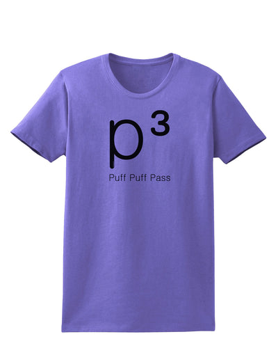 P� - Puff Puff Pass - Smoking Etiquette Womens T-Shirt-Womens T-Shirt-TooLoud-Violet-X-Small-Davson Sales