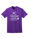 PC Gamer BnW Adult Dark T-Shirt-Mens T-Shirt-TooLoud-Purple-Small-Davson Sales