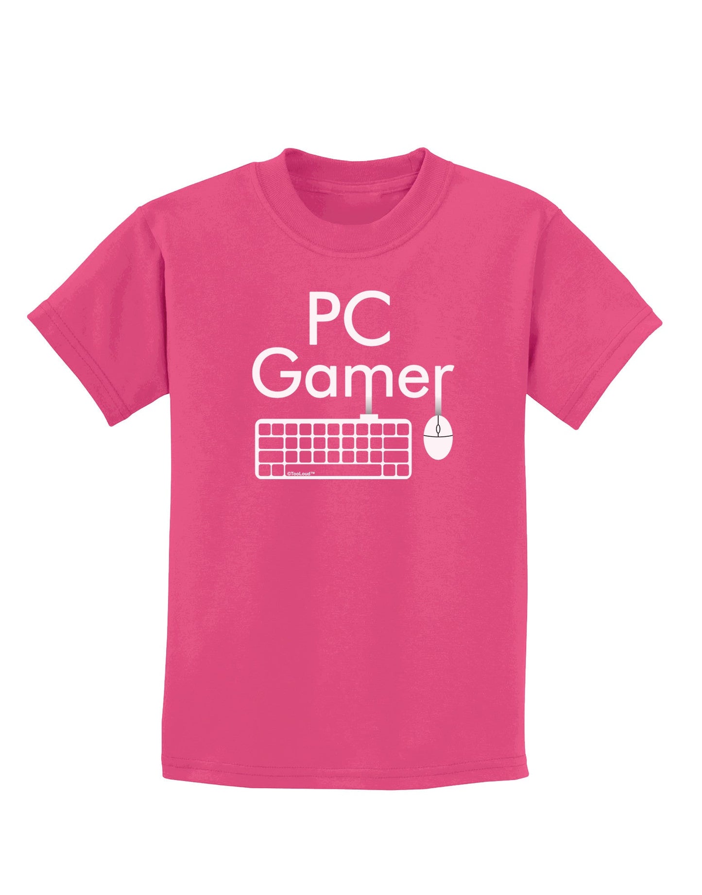 PC Gamer BnW Childrens Dark T-Shirt-Childrens T-Shirt-TooLoud-Sangria-X-Small-Davson Sales
