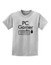 PC Gamer BnW Childrens T-Shirt-Childrens T-Shirt-TooLoud-AshGray-X-Small-Davson Sales