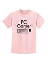 PC Gamer BnW Childrens T-Shirt-Childrens T-Shirt-TooLoud-PalePink-X-Small-Davson Sales