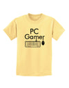 PC Gamer BnW Childrens T-Shirt-Childrens T-Shirt-TooLoud-Daffodil-Yellow-X-Small-Davson Sales