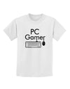 PC Gamer BnW Childrens T-Shirt-Childrens T-Shirt-TooLoud-White-X-Small-Davson Sales