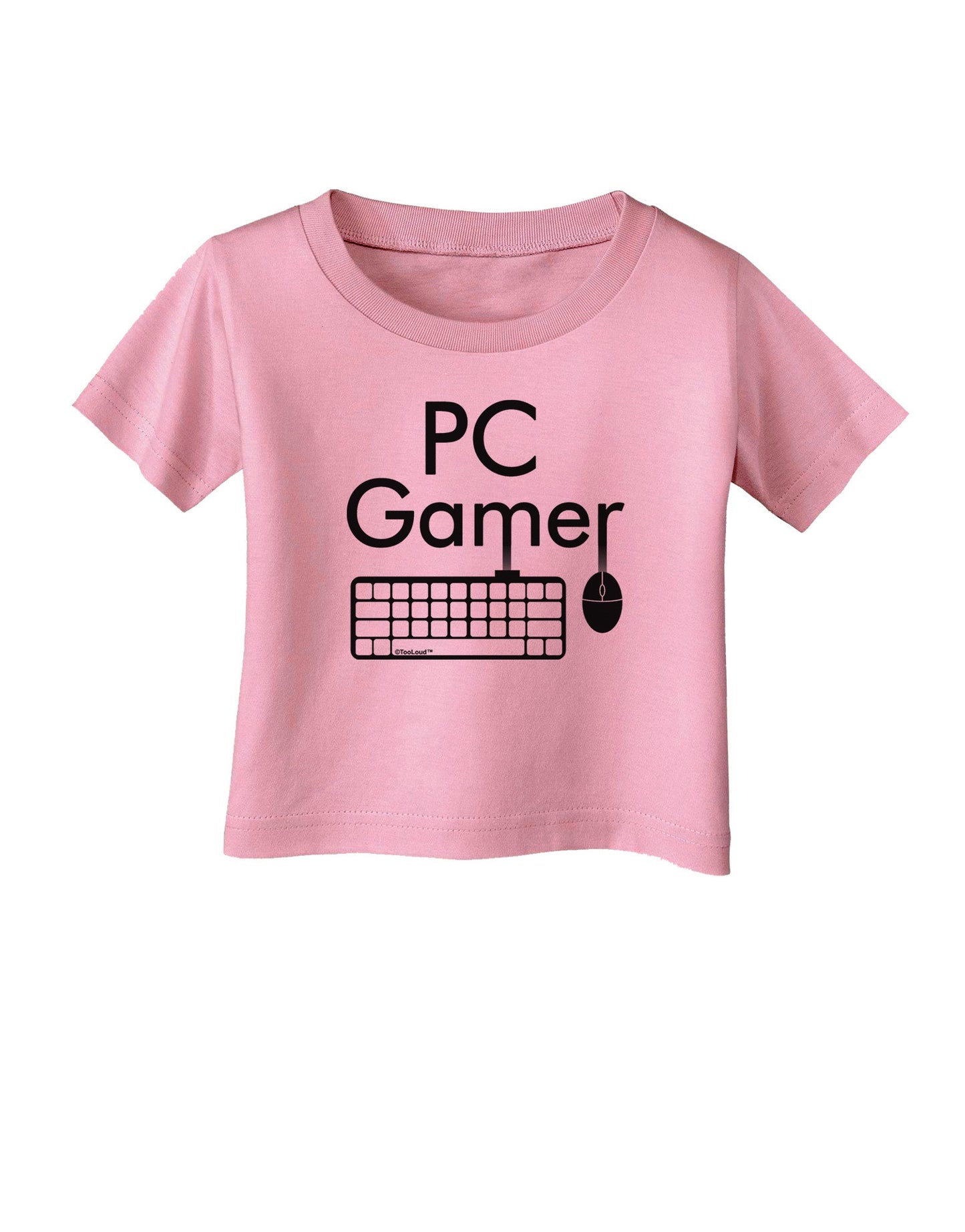 PC Gamer BnW Infant T-Shirt-Infant T-Shirt-TooLoud-Candy-Pink-06-Months-Davson Sales