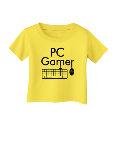 PC Gamer BnW Infant T-Shirt-Infant T-Shirt-TooLoud-Yellow-06-Months-Davson Sales