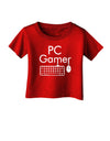 PC Gamer BnW Infant T-Shirt Dark-Infant T-Shirt-TooLoud-Red-06-Months-Davson Sales