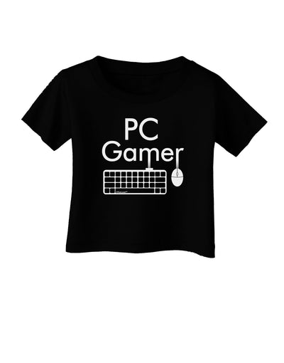 PC Gamer BnW Infant T-Shirt Dark-Infant T-Shirt-TooLoud-Black-06-Months-Davson Sales