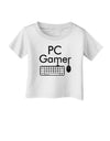 PC Gamer BnW Infant T-Shirt-Infant T-Shirt-TooLoud-White-06-Months-Davson Sales